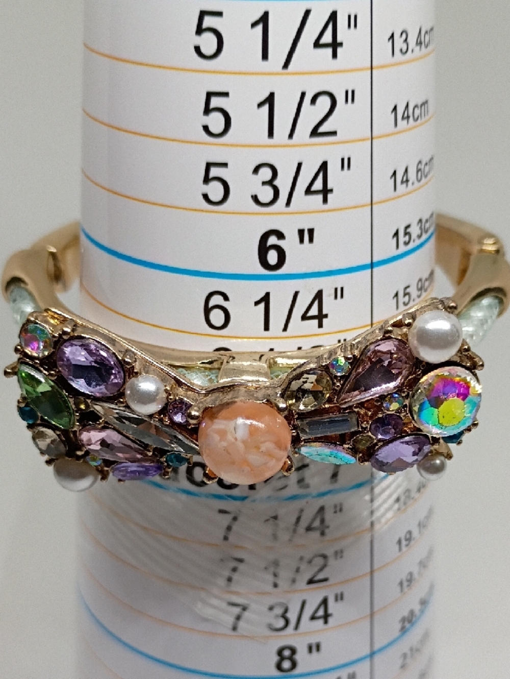 Betsey Johnson Elegant Multicolor Crystal Bow Bracelet - Picture 7 of 7